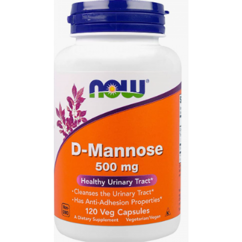 Now Foods I D-Mannose 500 mg I 120 vegan kapseln