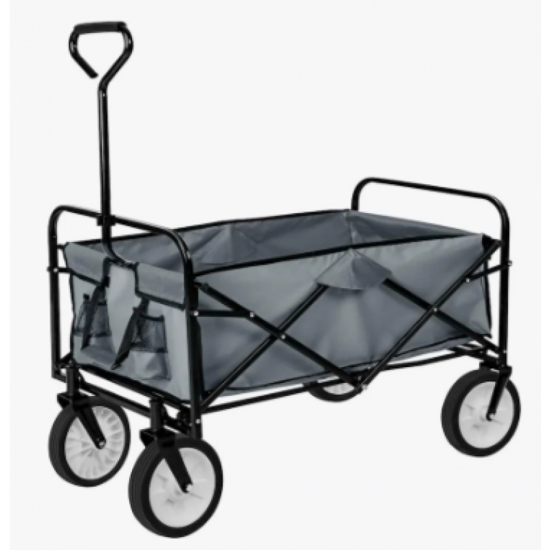 Fällbar skrinda lastkapacitet 80kg - grå