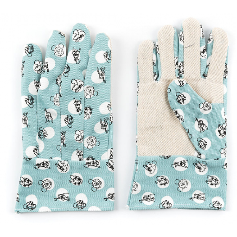 Trädgårdshandskar Mickey blå, barnstorlek