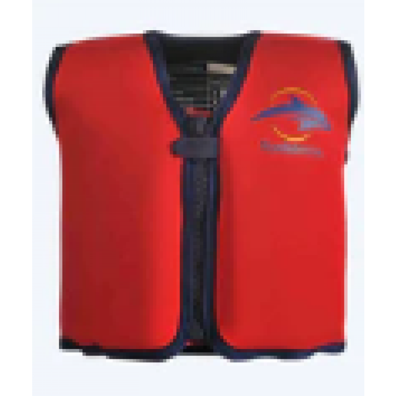 Konfidence simväst barn - Original - Röd/gul