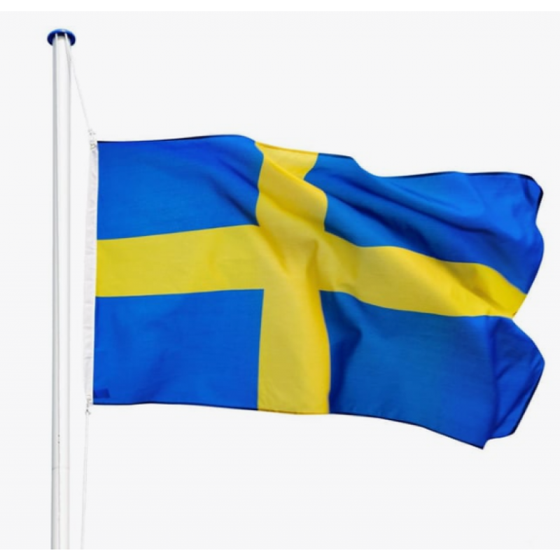 Flaggstång i aluminium - Sverige