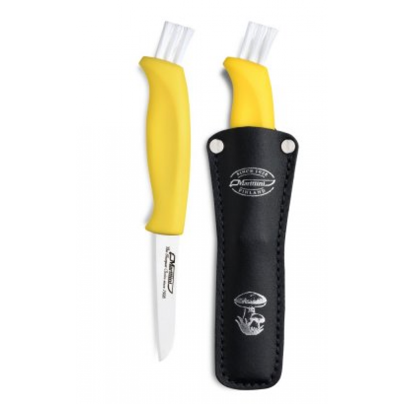 MARTTIINI Svampkniv med Läderslida