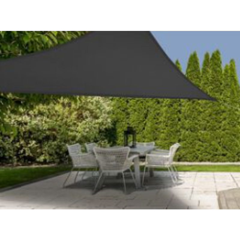 ProGarden Solsegel Trekantigt Mörkgrå 3x3x3 m