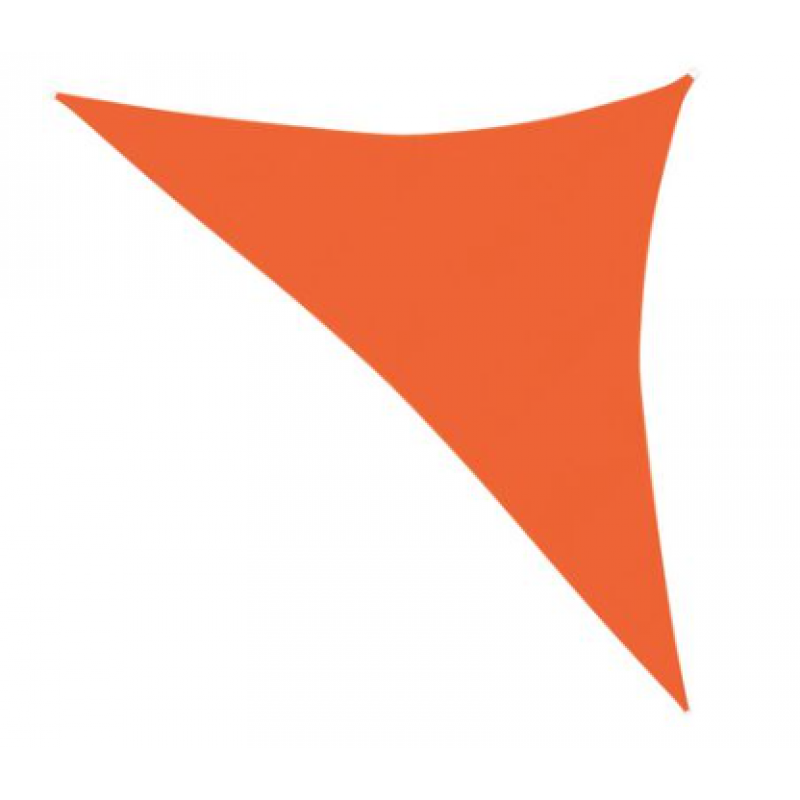 vidaXL Solsegel 160 g/m² Orange 3,5x3,5x4,9 m HDPE