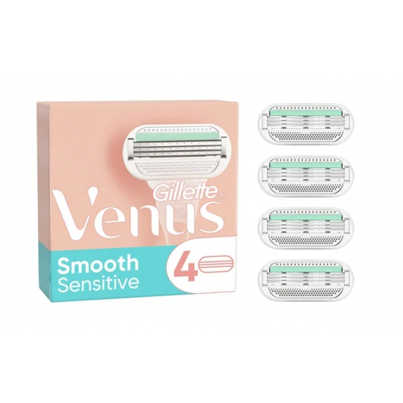 Gillette Venus Smooth Sensitive Rakblad 4 st