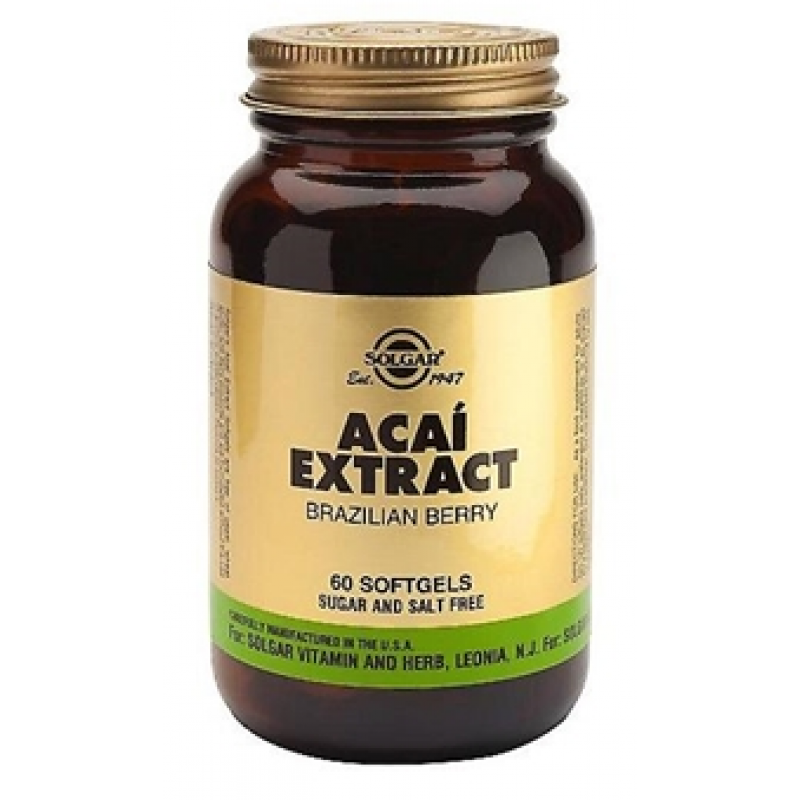 Solgar Acai extrakt 60 kapslar