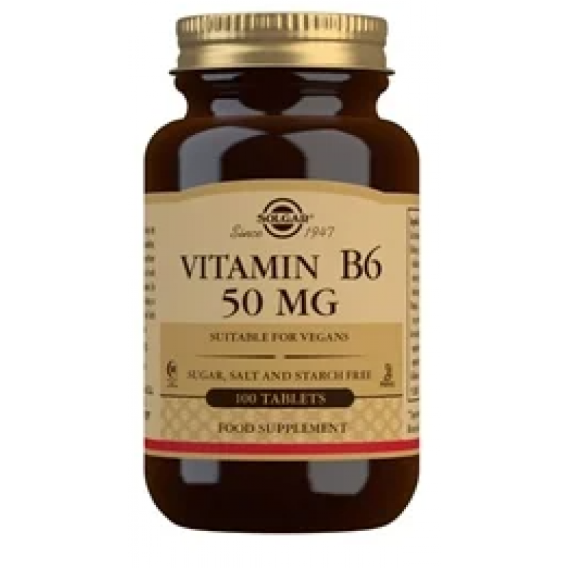 Solgar Vitamin B6 100 tabletter