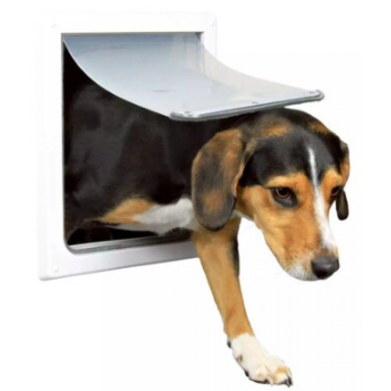 TRIXIE Hundlucka 2-vägs S-M 30x36 cm vit 3878