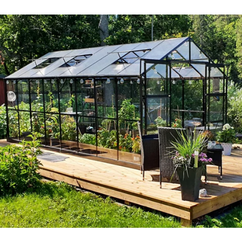 Växthus 12,7m² | 4mm säkerhetsglas