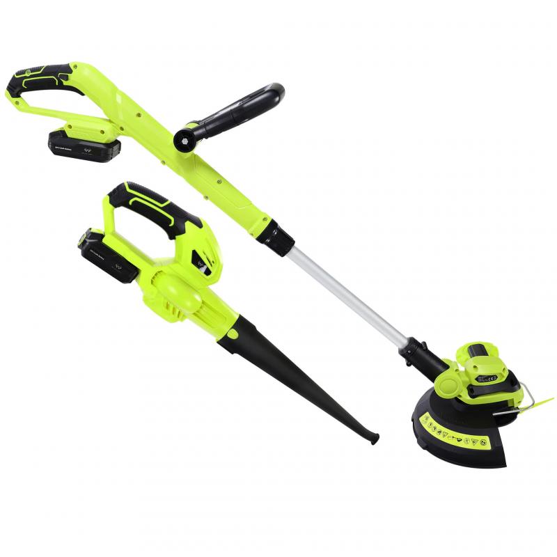Batteridriven grästrimmer & lövblås