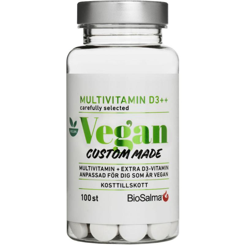 BioSalma Multivitamin Vegan D-vitamin++ 100 tabletter