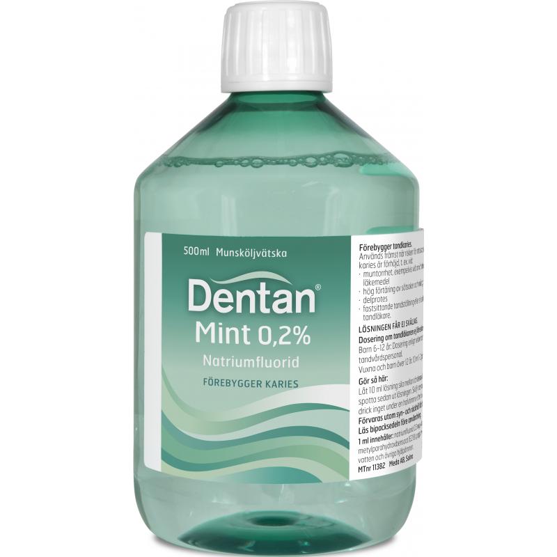 Dentan Mint munskölj 0,2 % 500 ml