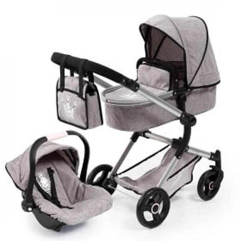 Dockvagn Crown liggvagn med sittdel och skötväska