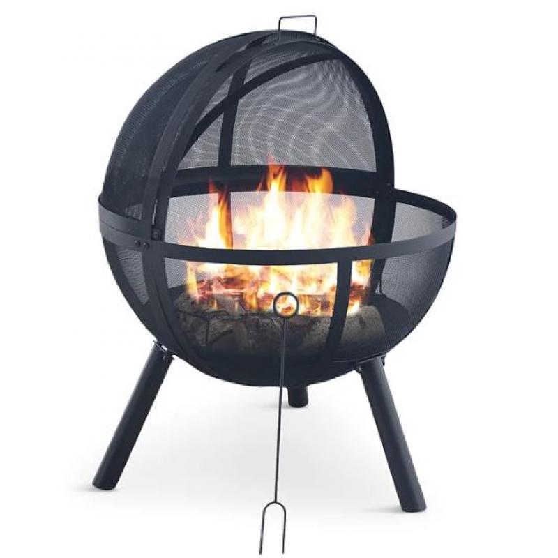 Rund eldstad i järn