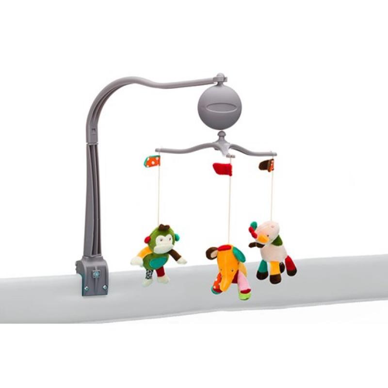 Fillikid musikmobil med djur, för resesäng