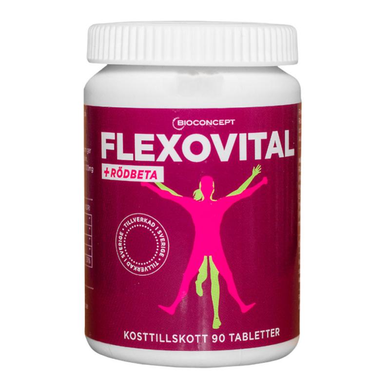 Flexovital + Rödbeta Burk Tablett 90st
