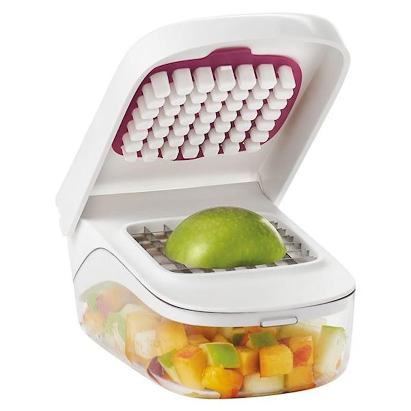 Grönsakshackare med behållare