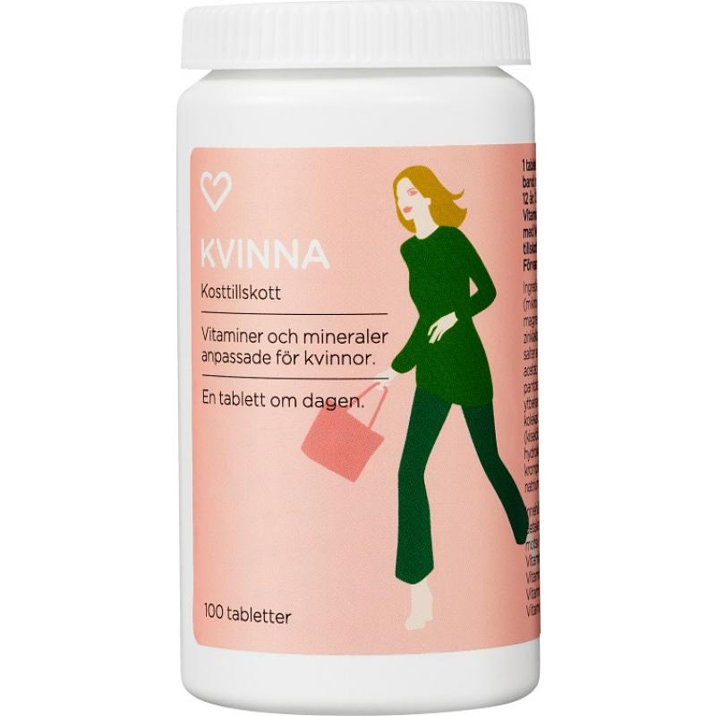 Hjärtats Multivitamin Kvinna 100 st