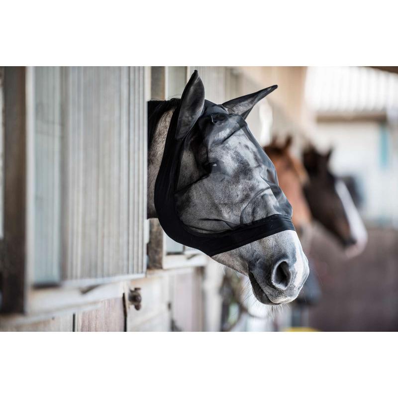 Horse Guard Flughuva med Öron - Svart