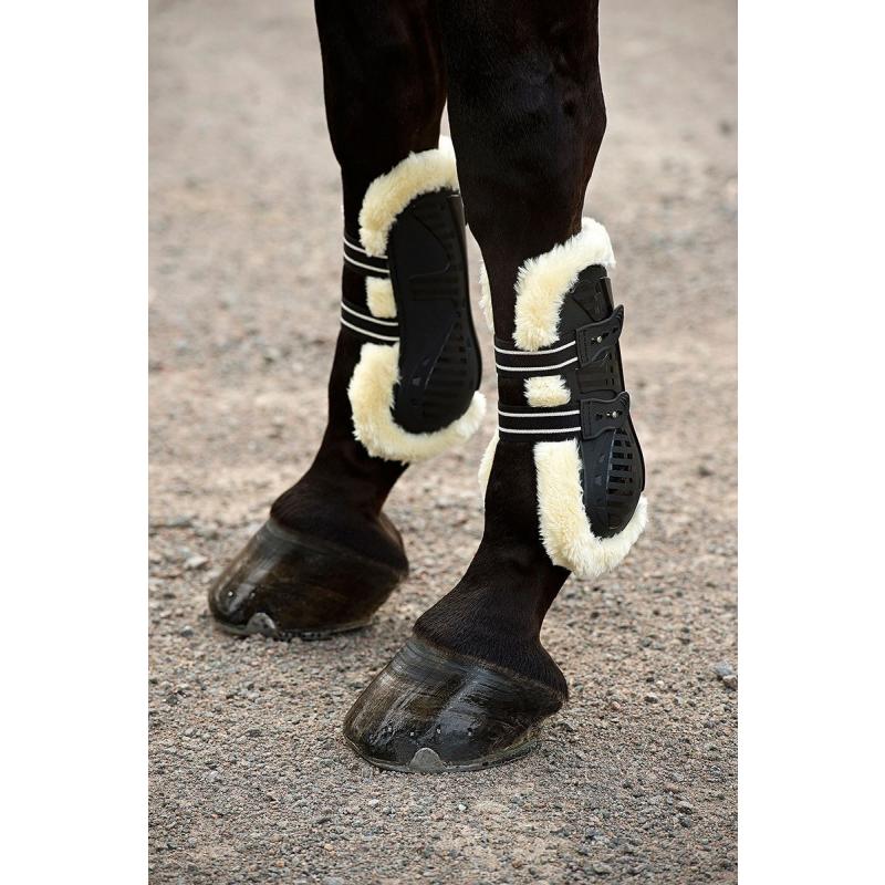 Källquist Protector Benskydd med ludd Set 4p - Brun