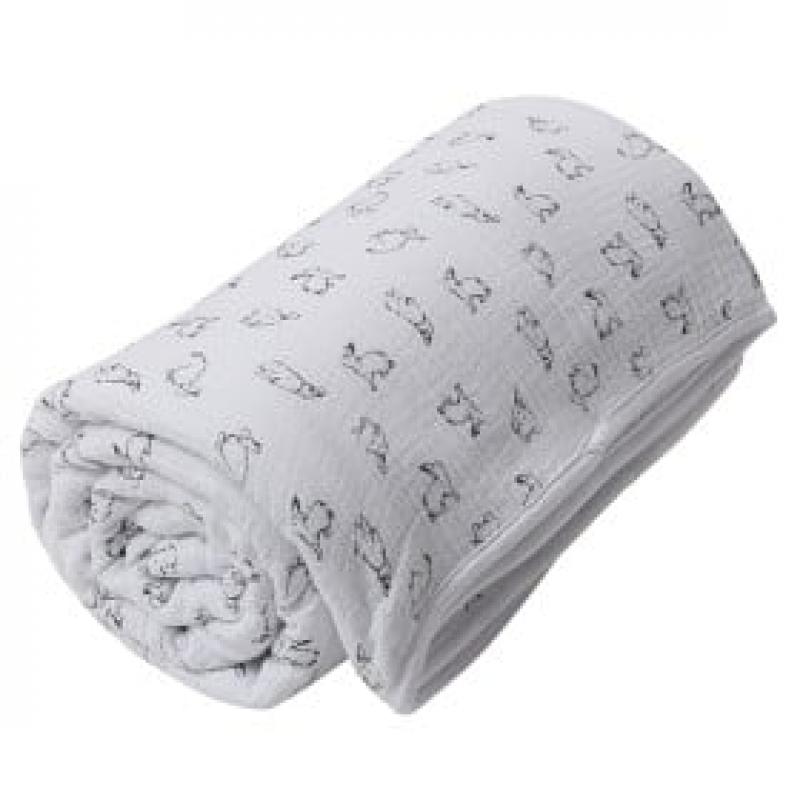 Little Louie Annie Babyfilt 120x120cm (Vit)