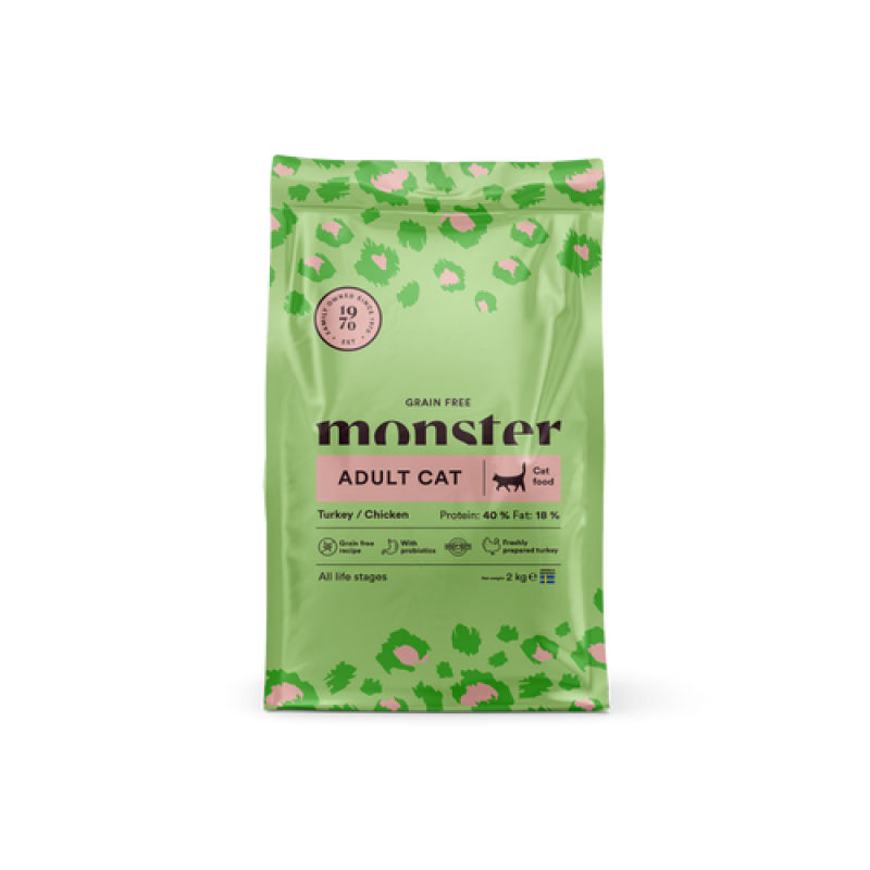Monster Grain Free Adult Chicken & Turkey Kattfoder