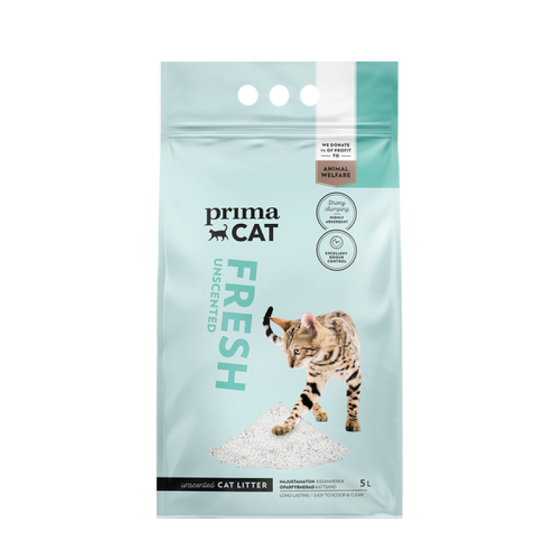 PrimaCat Extra Fräsch Kattsand Oparfymerad