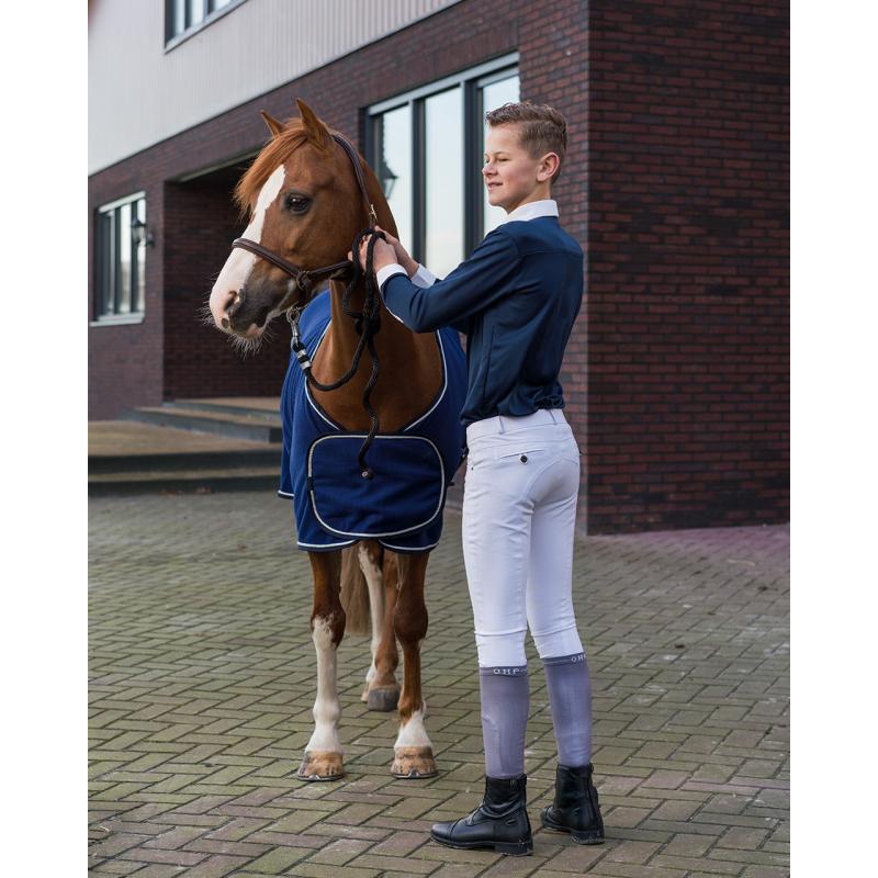 QHP -  Ridbyxa Boaz pojkridbyxa med leg grip - Vit