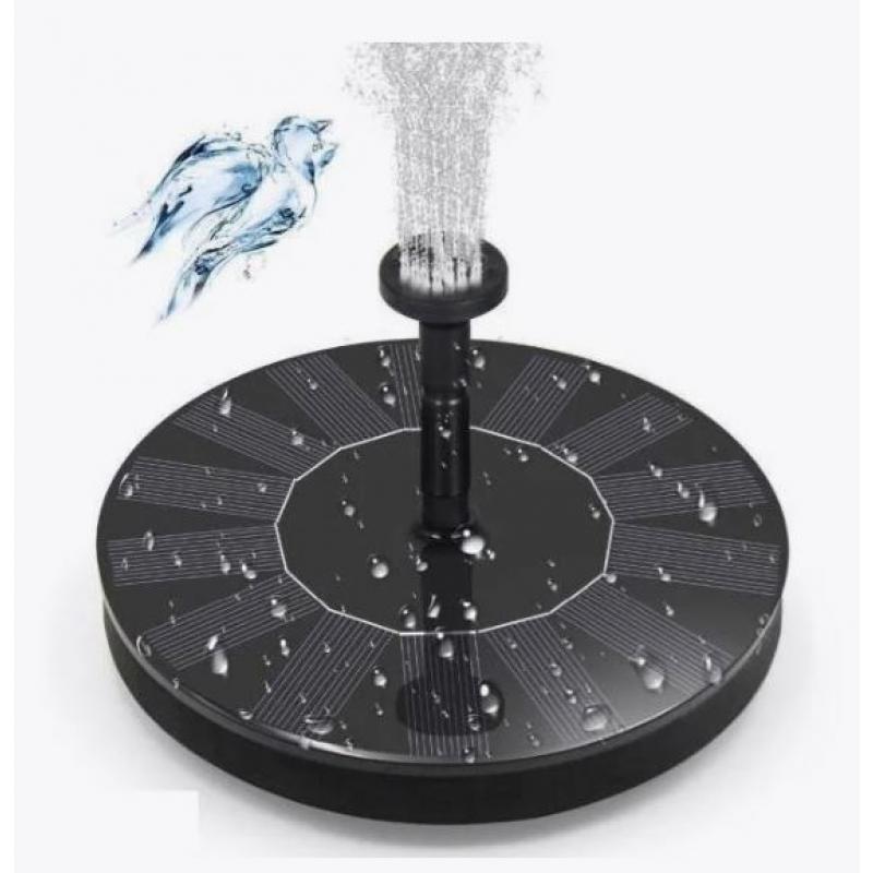 Vattenfontän solcellsdriven