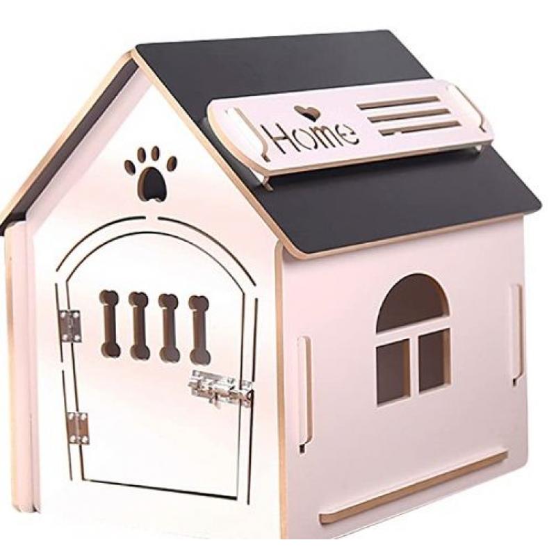 Thematys Hundkoja av trä 