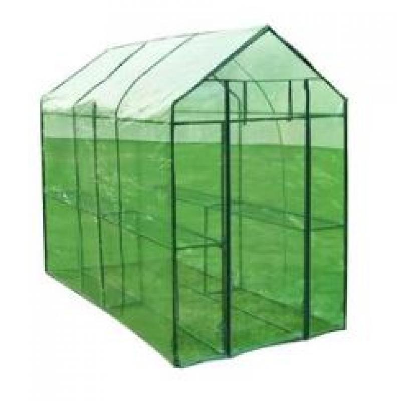 vidaXL Växthus stål