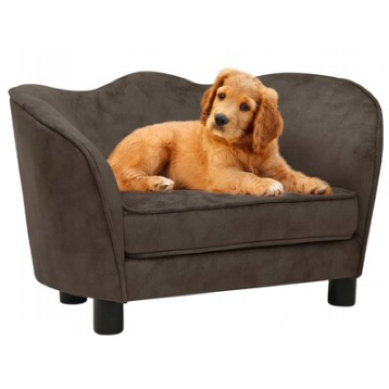 vidaXL Hundsoffa brun Elegant