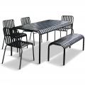 Underhållsfri Matgrupp | Utemöbler I Galvaniserat Stål | Bergvik Svart