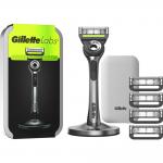 Gillette Labs Rakhyvel Exfoliating Bar&Ställ&Resefodral&5st Rakblad