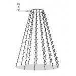 vidaXL Ljusnät för julgran